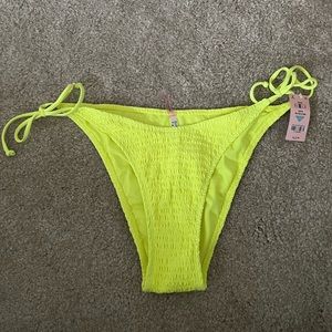 Neon yellow string bikini